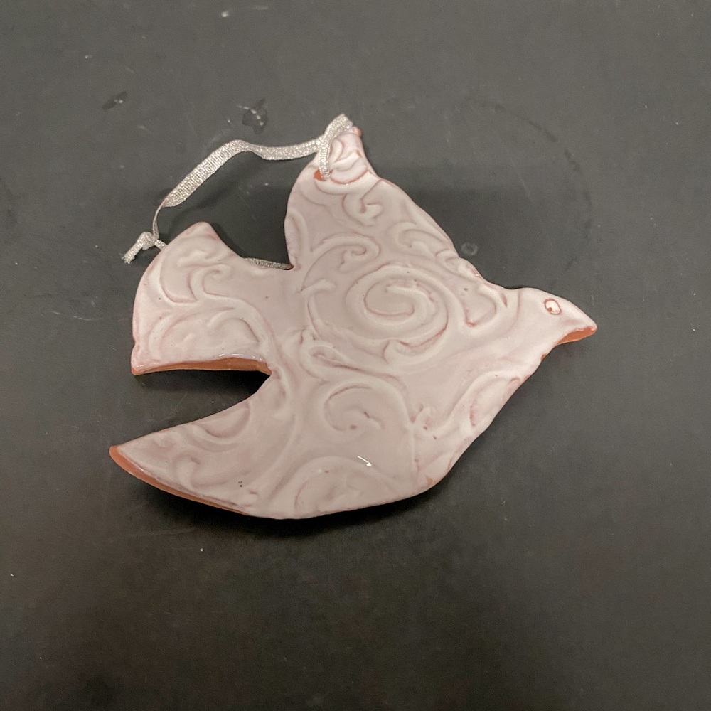 Handcrafted Artisanal Dove In Flight Ornament